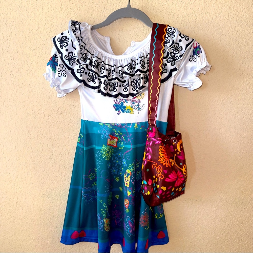 Lovely in tact Mirabel Madrigal Encanto costume - includes bag!